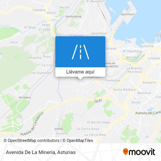 Mapa Avenida De La Minería