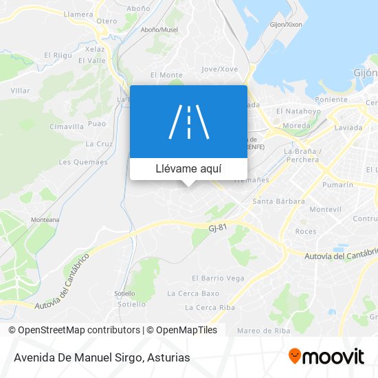 Mapa Avenida De Manuel Sirgo