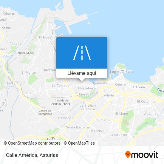 Mapa Calle América