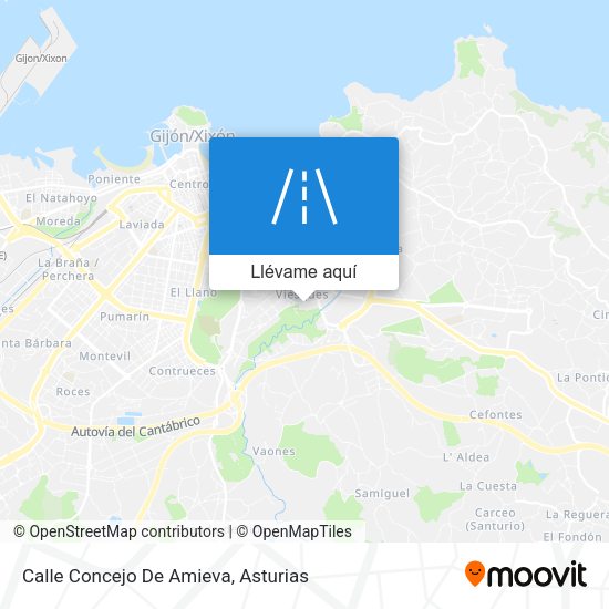 Mapa Calle Concejo De Amieva