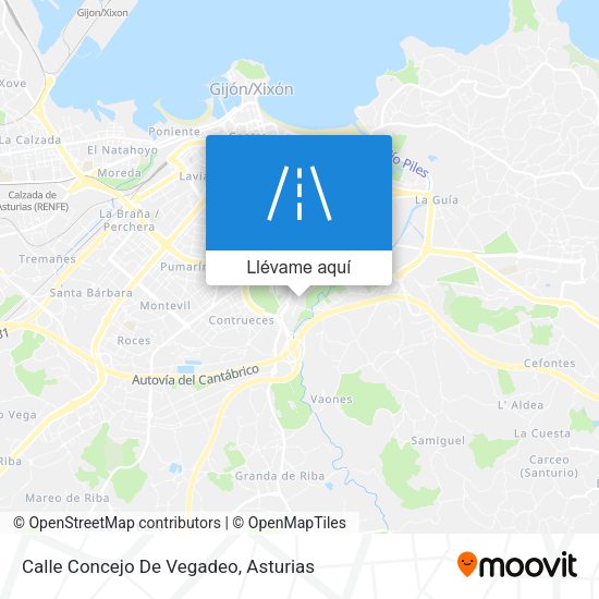 Mapa Calle Concejo De Vegadeo