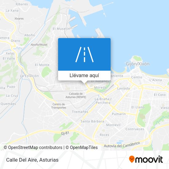 Mapa Calle Del Aire