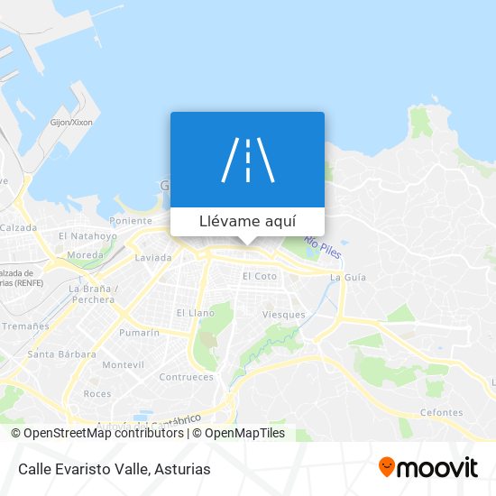 Mapa Calle Evaristo Valle