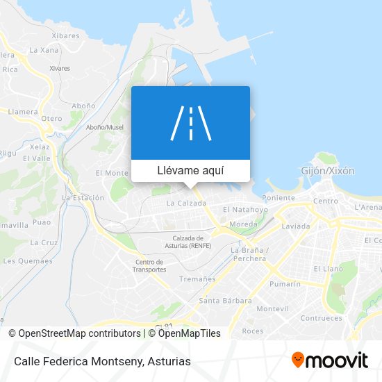 Mapa Calle Federica Montseny
