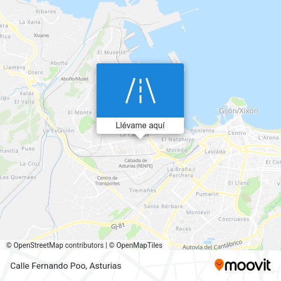 Mapa Calle Fernando Poo