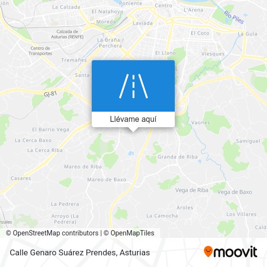 Mapa Calle Genaro Suárez Prendes