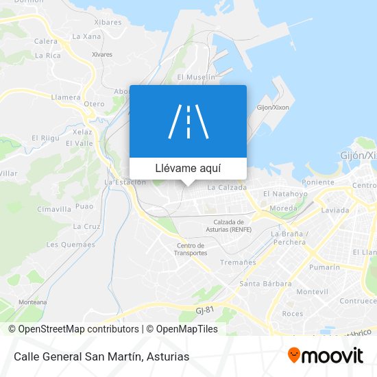 Mapa Calle General San Martín