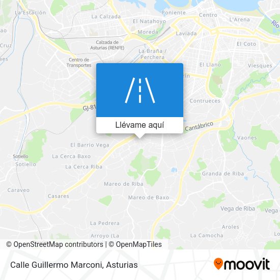 Mapa Calle Guillermo Marconi