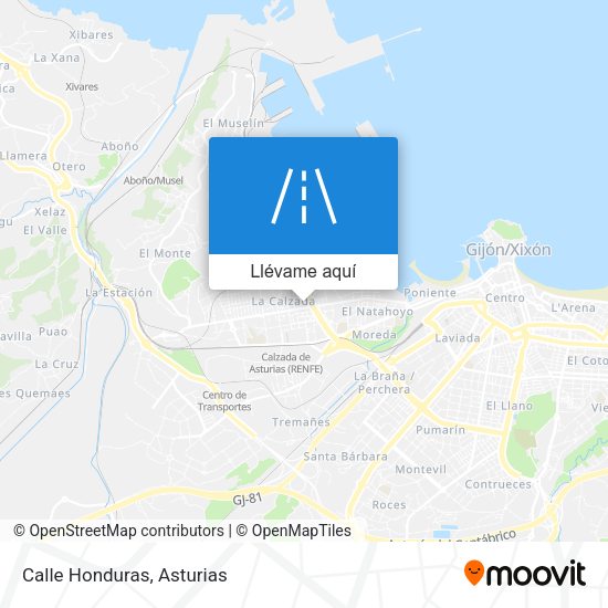 Mapa Calle Honduras