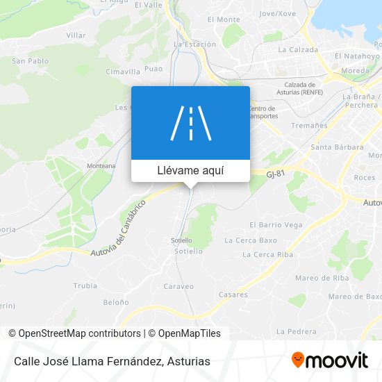Mapa Calle José Llama Fernández