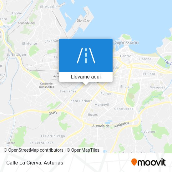 Mapa Calle La Cierva