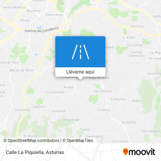 Mapa Calle La Piquiella