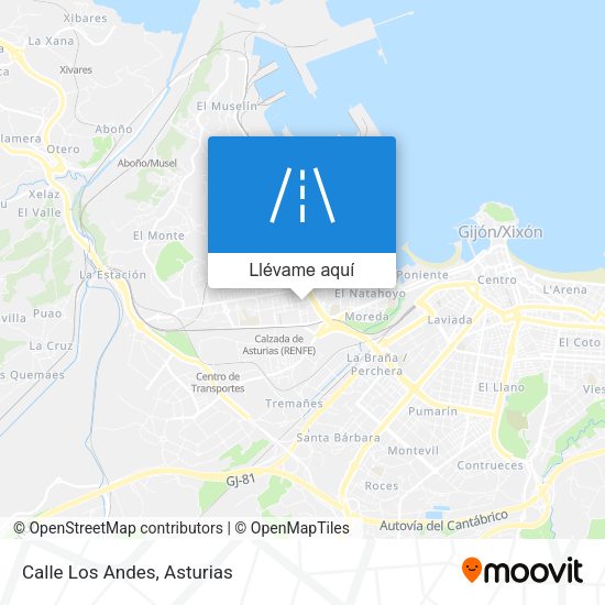 Mapa Calle Los Andes