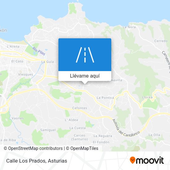 Mapa Calle Los Prados