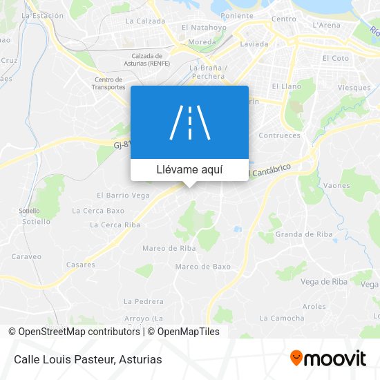 Mapa Calle Louis Pasteur