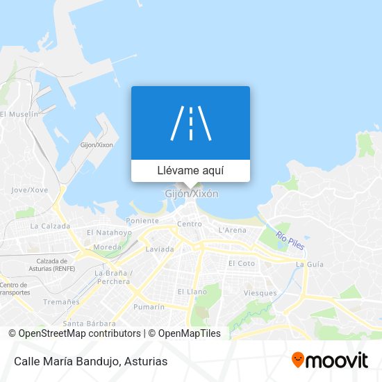 Mapa Calle María Bandujo