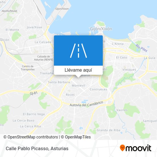 Mapa Calle Pablo Picasso