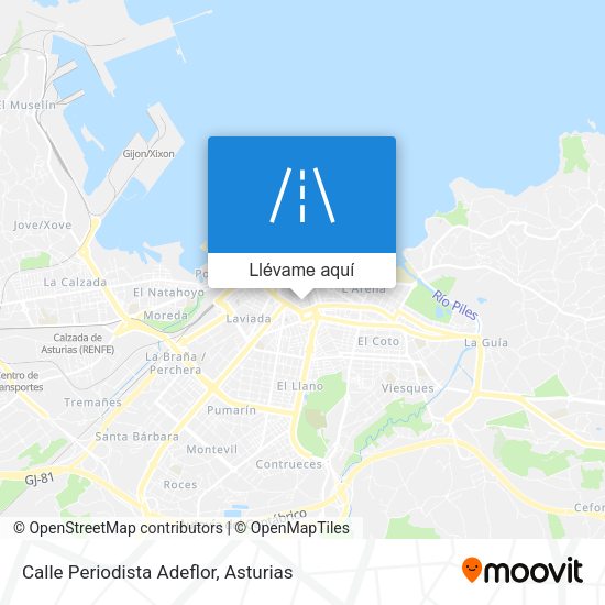 Mapa Calle Periodista Adeflor