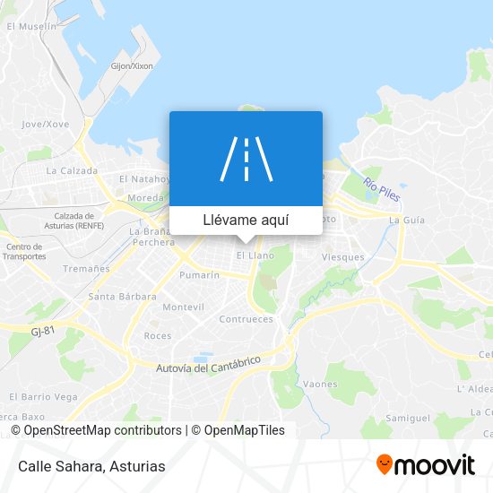 Mapa Calle Sahara