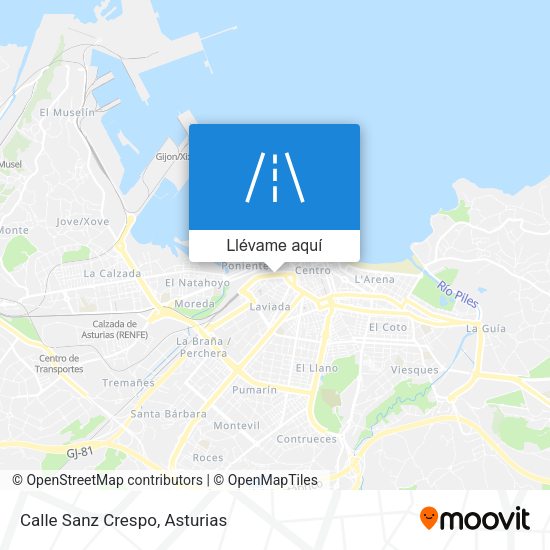Mapa Calle Sanz Crespo