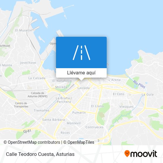 Mapa Calle Teodoro Cuesta
