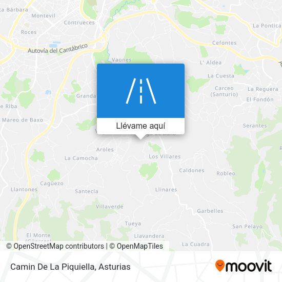 Mapa Camin De La Piquiella