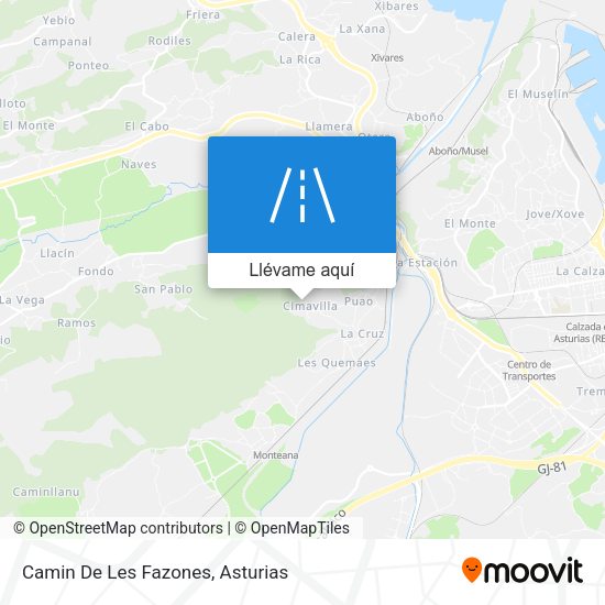 Mapa Camin De Les Fazones