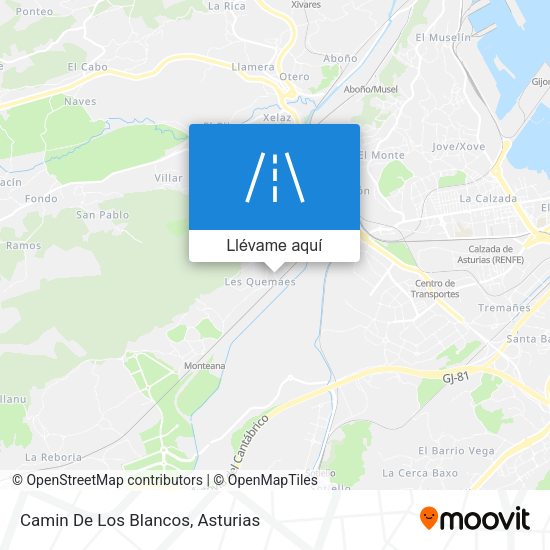 Mapa Camin De Los Blancos