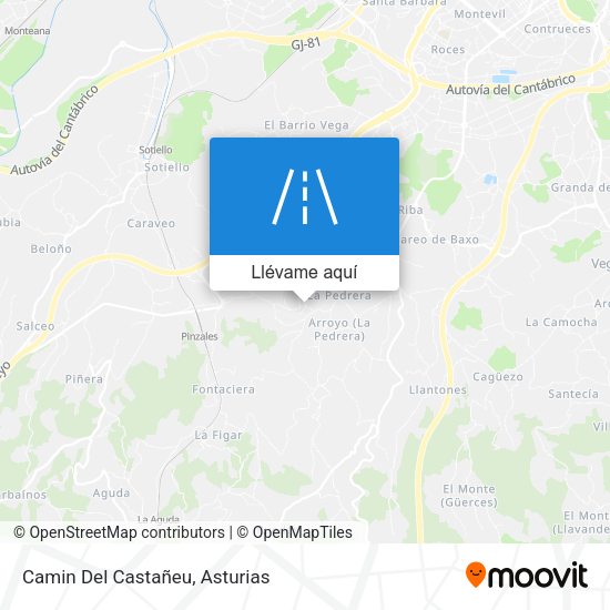 Mapa Camin Del Castañeu