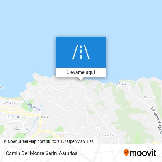Mapa Camin Del Monte Serin