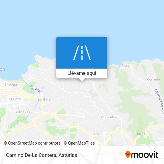 Mapa Camino De La Cantera
