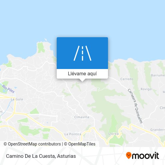 Mapa Camino De La Cuesta