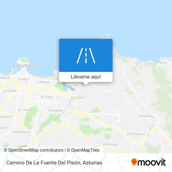Mapa Camino De La Fuente Del Pisón