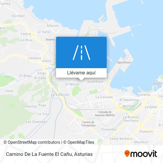 Mapa Camino De La Fuente El Cañu