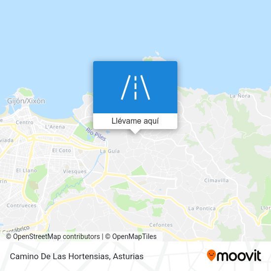 Mapa Camino De Las Hortensias