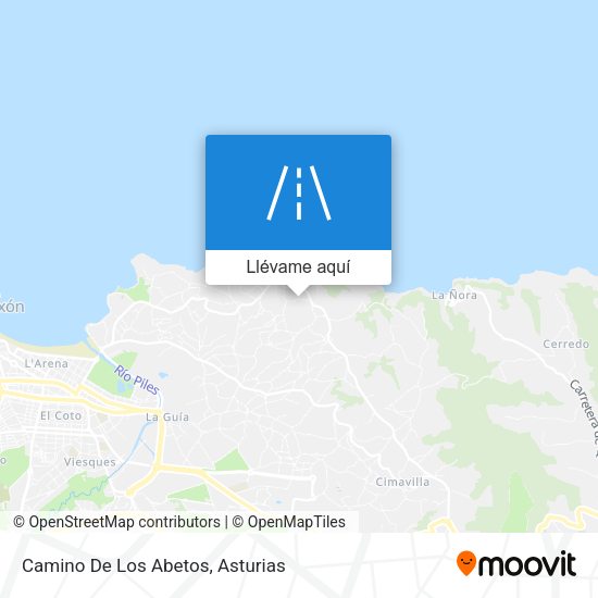 Mapa Camino De Los Abetos