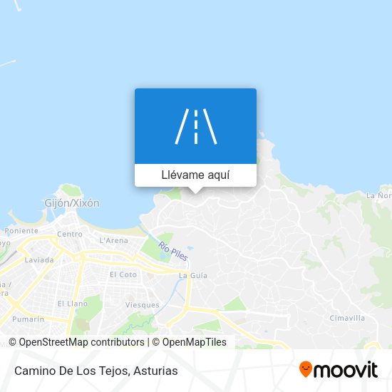 Mapa Camino De Los Tejos