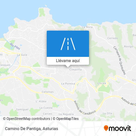 Mapa Camino De Pantiga