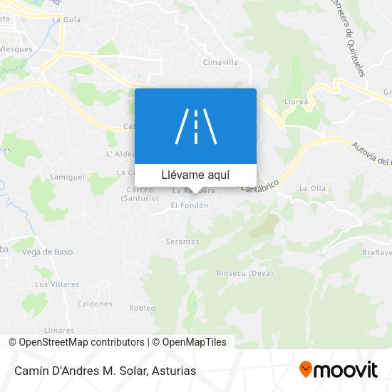 Mapa Camín D'Andres M. Solar