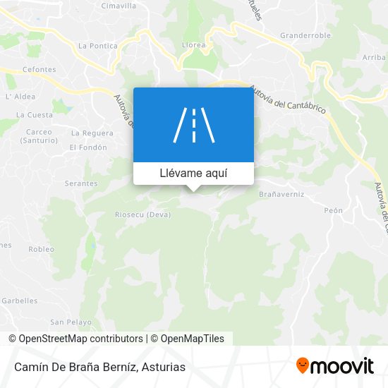 Mapa Camín De Braña Berníz