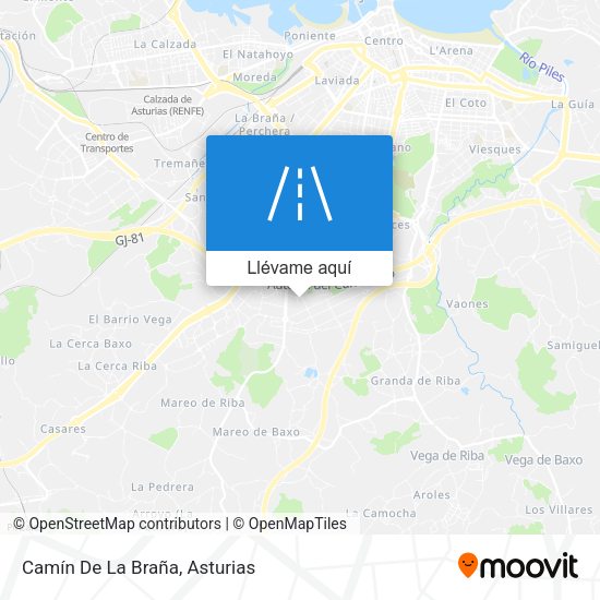 Mapa Camín De La Braña