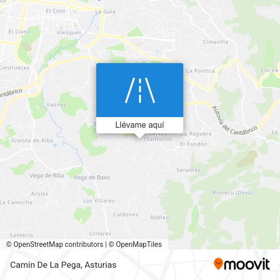 Mapa Camín De La Pega