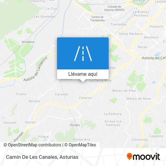 Mapa Camín De Les Canales