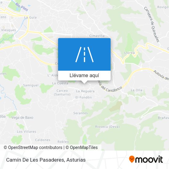 Mapa Camín De Les Pasaderes