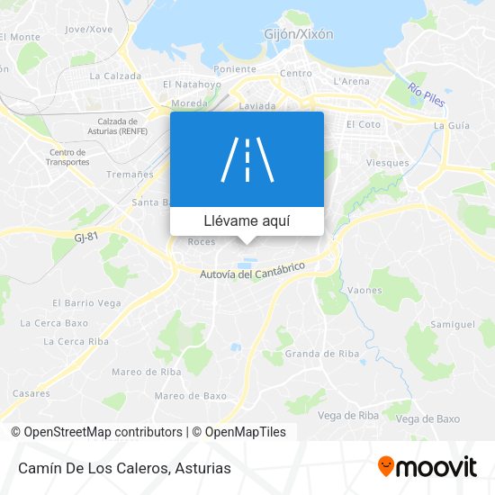 Mapa Camín De Los Caleros