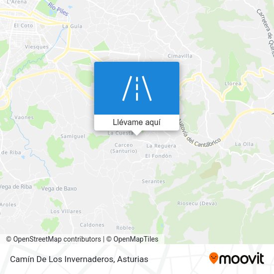 Mapa Camín De Los Invernaderos