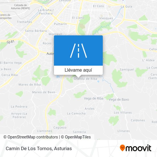 Mapa Camín De Los Tornos