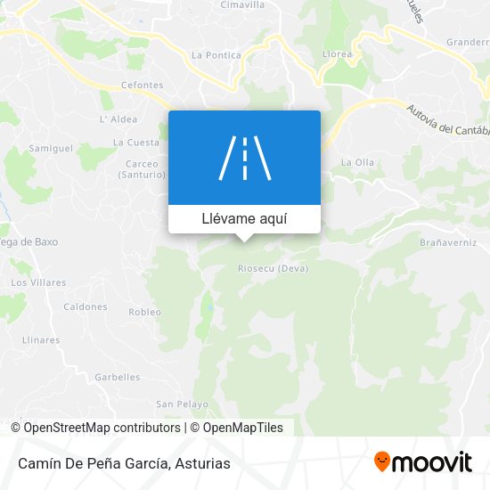 Mapa Camín De Peña García