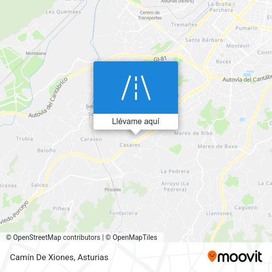 Mapa Camín De Xiones