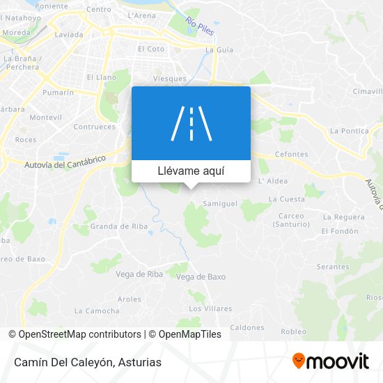 Mapa Camín Del Caleyón